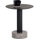 Monaco 19.75 X 17.75 inch Black / Grey Marble / Raw Umber End Table